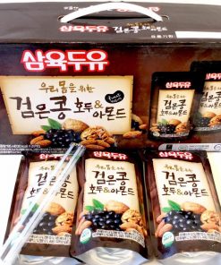 Sữa đậu đen, hạnh nhân, óc chó Hàn Quốc (20 gói - 195ml)